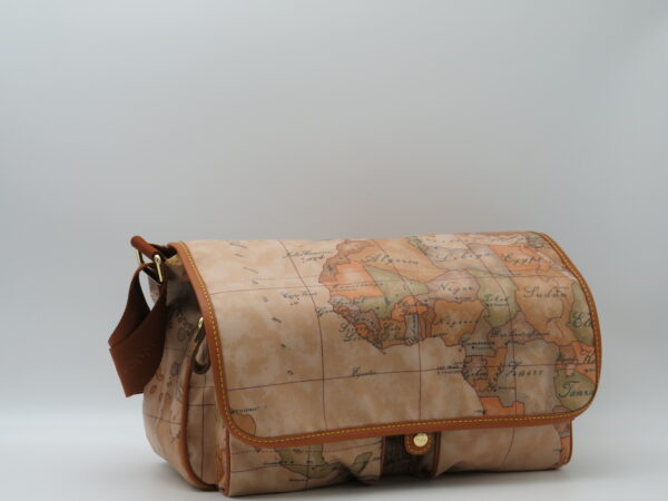 ALVIERO MARTINI TRACOLLA GRANDE PATTA + 2 TASCHE GEO GOMMATO - immagine 3