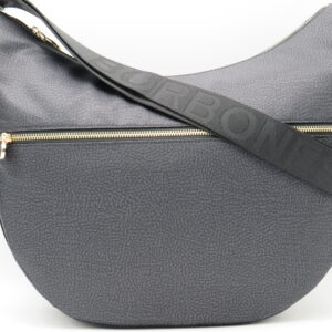 BORBONESE LUNA BAG GRANDE JET NERO