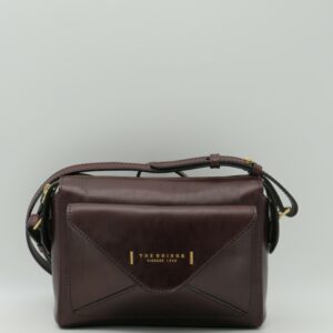 THE BRIDGE TRACOLLA CON TASCA FRONTALE IN PELLE BORDEAUX
