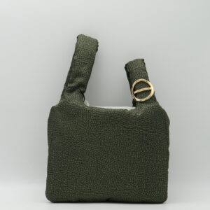 BORBONESE BORSA PICCOLA DA POLSO JET VERDE ALLORO