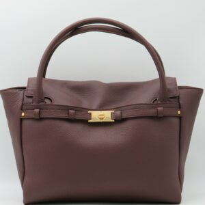 BORBONESE BORSA MANO/TRACOLLA  PELLE MARTELLATA CASTANO