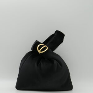 BORBONESE BORSA PICCOLA DA POLSO VELLUTO NERO