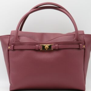 BORBONESE BORSA MANO/TRACOLLA PELLE MARTELLATA ROSSO MERLOT