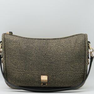 BORBONESE SOTTOBRACCIO/TRACOLLA MEDIO JET MARRONE OP