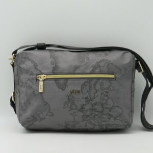 ALVIERO MARTINI 1'CLASSE TRACOLLA MEDIA GEO GOMMATO GRIGIO SCURO