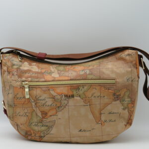 ALVIERO MARTINI 1'CLASSE LUNA PICCOLA+ZIP GEO GOMMATO E ROSSO