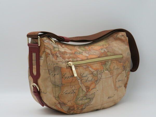 ALVIERO MARTINI 1'CLASSE LUNA PICCOLA+ZIP GEO GOMMATO E ROSSO - immagine 2