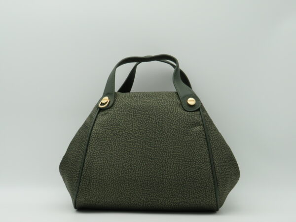BORBONESE BAULETTO CON TRACOLLA JET VERDE ALLORO