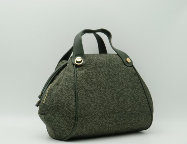 BORBONESE BAULETTO CON TRACOLLA JET VERDE ALLORO - immagine 2