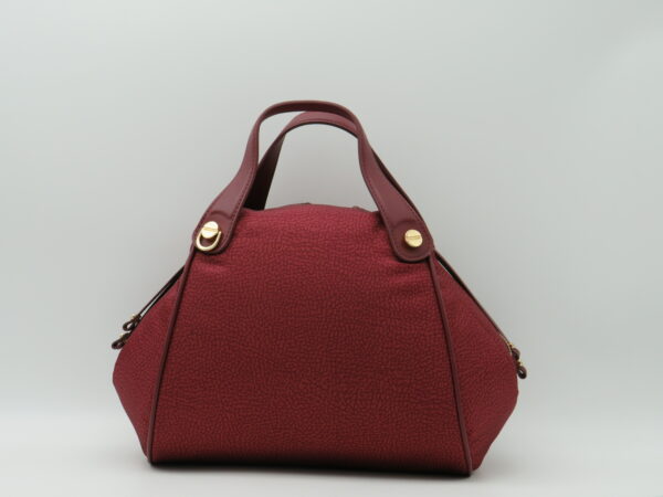 BORBONESE BAULETTO CON TRACOLLA JET ROSSO MERLOT - immagine 3