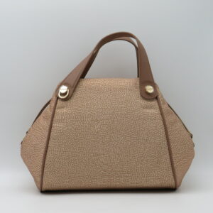 BORBONESE BAULETTO CON TRACOLLA JET ROSA MALVA