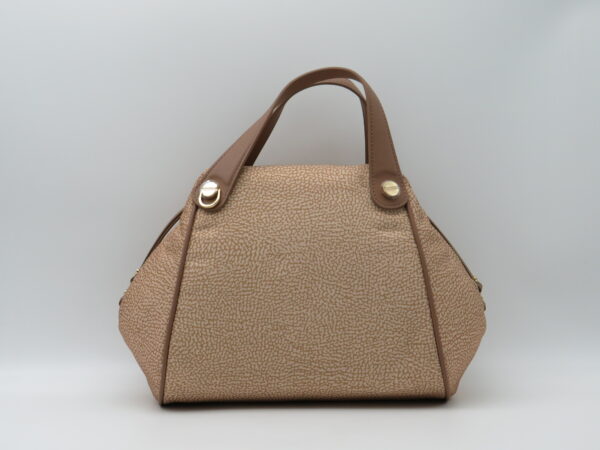 BORBONESE BAULETTO CON TRACOLLA JET ROSA MALVA