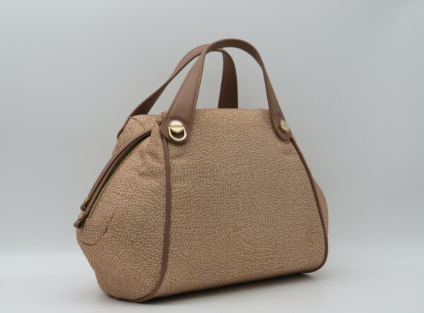 BORBONESE BAULETTO CON TRACOLLA JET ROSA MALVA - immagine 2