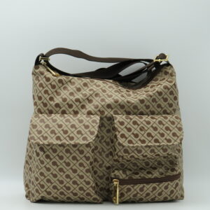 GHERARDINI TRACOLLA GRANDE CON TASCHE SOFTY NOCCIOLA