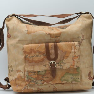 ALVIERO MARTINI 1 CLASSE SOTTOBRACCIO/ZAINO GEO GOMMATO+MARRONE CASTAGNA