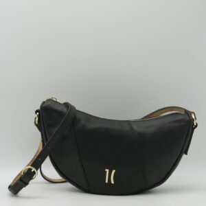 ALVIERO MARTINI 1'CLASSE MEZZALUNA MINI PELLE LISCIA NERA