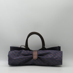 GHERARDINI BORSA GRANDE A MANO RIPIEGABILE SOFTY BLU/BRONZO