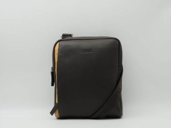 ALVIERO MARTINI 1'CLASSE TRACOLLA UOMO PELLE MARTELLATA NERO+ GEO