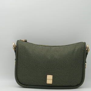 BORBONESE SOTTOBRACCIO/TRACOLLA MEDIO JET VERDE ALLORO