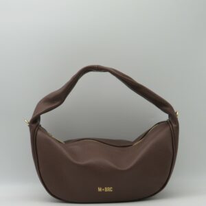 M-BRC SOTTOBRACCIO/TRACOLLA STONDATO IN PELLE MARRONE
