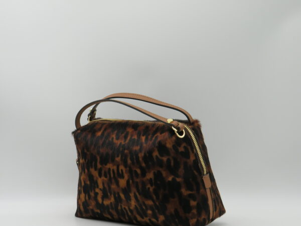 GIANNI CHIARINI BORSA PICCOLA MANO/TRACOLLA CAVALLINO LEOPARDATO - immagine 3