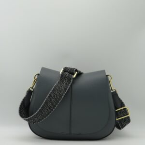 GIANNI CHIARINI SOTTOBRACCIO/TRACOLLA GRANDE IN PELLE PIOMBO