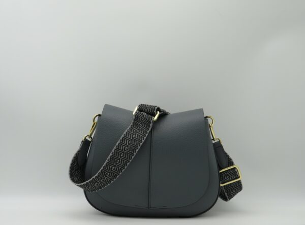 GIANNI CHIARINI STRACOLLA "HELENA" MEDIA IN PELLE PIOMBO