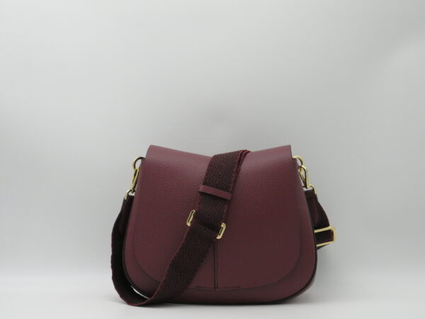 GIANNI CHIARINI TRACOLLA "HELENA" MEDIA IN PELLE PRUGNA