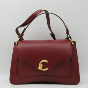COCCINELLE BORSA MEDIA MANO/TRACOLLA CON PATTA IN PELLE LISCIA ROSSO RIBES
