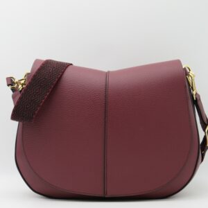 GIANNI CHIARINI SOTTOBRACCIO/TRACOLLA GRANDE "HELENA"PRUGNA