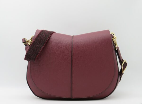 GIANNI CHIARINI SOTTOBRACCIO/TRACOLLA GRANDE "HELENA"PRUGNA