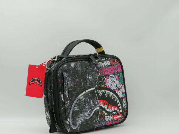 SPRAYGROUND LUNCHBOX GRAFFITI+DAMIER MARRONE - immagine 2