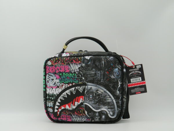 SPRAYGROUND LUNCHBOX GRAFFITI+DAMIER MARRONE - immagine 3