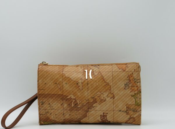 ALVIERO MARTINI 1 CLASSE POCHETTE CON POLSIERA IN PELLE GEO