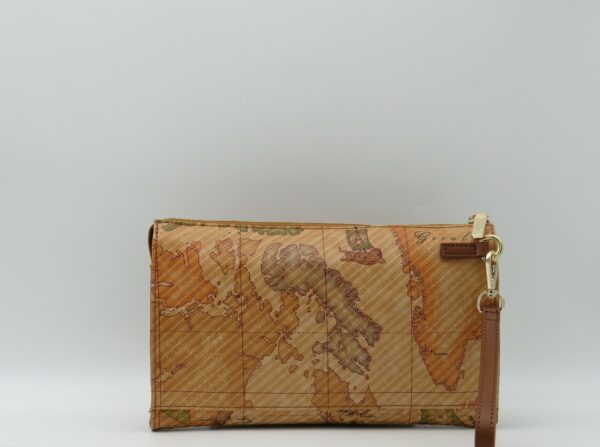 ALVIERO MARTINI 1 CLASSE POCHETTE CON POLSIERA IN PELLE GEO - immagine 2