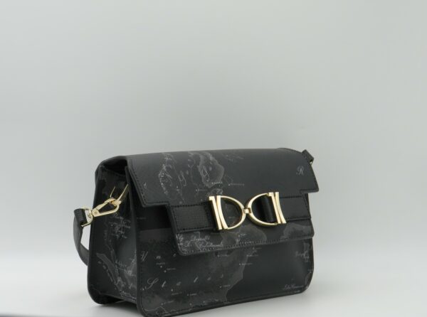 ALVIERO MARTINI 1'CLASSE BORSA PICCOLA MANO/TRACOLLA CON PATTA GEO BLACK - immagine 2