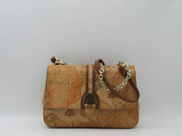 ALVIERO MARTINI 1'CLASSE SOTTOBRACCIO/TRACOLLA CON PATTA IN PELLE GEO
