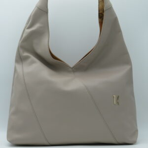 ALVIERO MARTINI 1'CLASSE HOBOBAG GRANDE PELLE LISCIA SABBIA