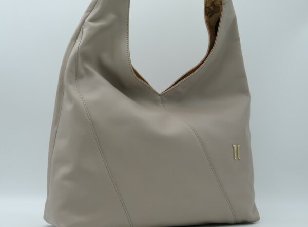 ALVIERO MARTINI 1'CLASSE HOBOBAG GRANDE PELLE LISCIA SABBIA - immagine 2
