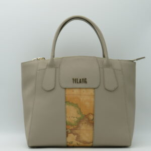 ALVIERO MARTINI 1'CLASSE BORSA MANO/TRACOLLA ECOSAFFIANO SABBIA+GEO