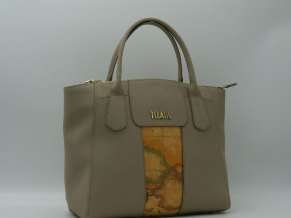ALVIERO MARTINI 1'CLASSE BORSA MANO/TRACOLLA ECOSAFFIANO SABBIA+GEO - immagine 2