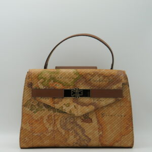ALVIERO MARTINI 1'CLASSE BORSA MEDIA MANO/TRACOLLA CON PATTA IN PELLE GEO