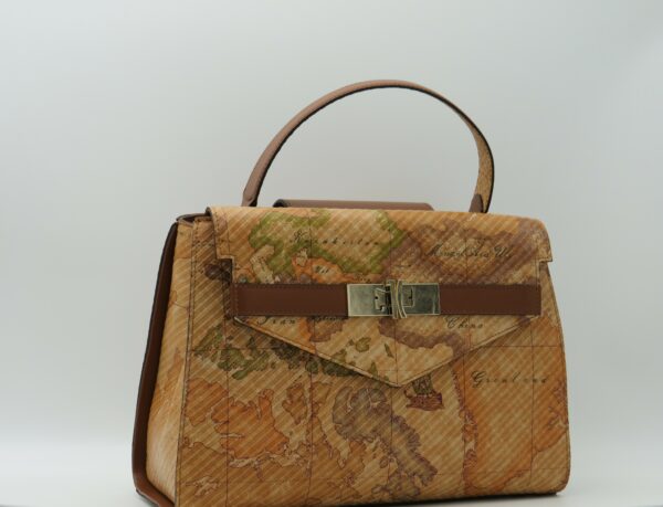 ALVIERO MARTINI 1'CLASSE BORSA MEDIA MANO/TRACOLLA CON PATTA IN PELLE GEO - immagine 2