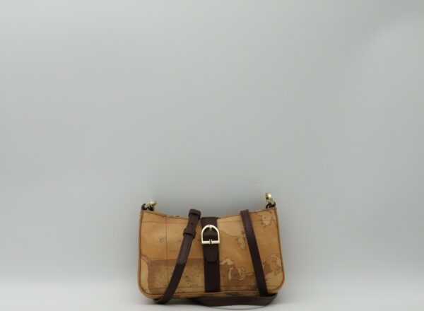 ALVIERO MARTINI 1'CLASSE TRACOLLA MINI GEO CLASSIC+PELLE T.MORO