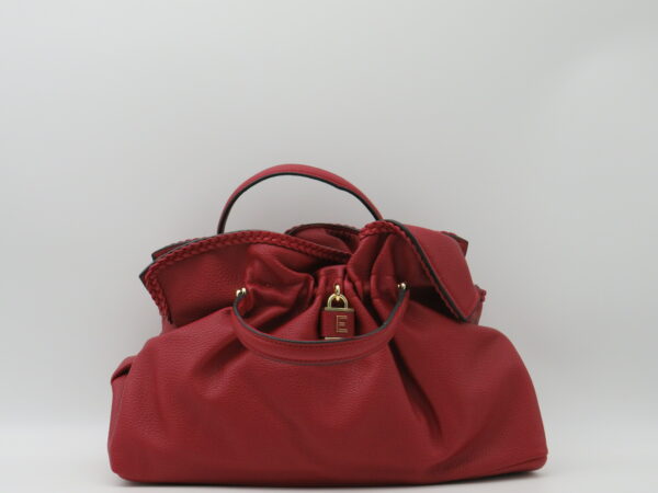 ERMANNO FIRENZE BORSA MANO/TRACOLLA ARRICCIATA COL.ROSSO