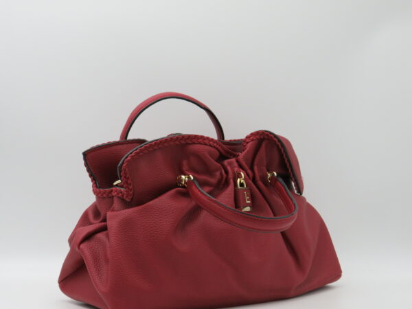 ERMANNO FIRENZE BORSA MANO/TRACOLLA ARRICCIATA COL.ROSSO - immagine 2