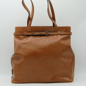 GIANNI CHIARINI SHOPPING GRANDE PELLE LISCIA CUOIO