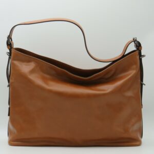 GIANNI CHIARINI SOTTOBRACCIO/TRACOLLA GRANDE PELLE LISCIA CUOIO