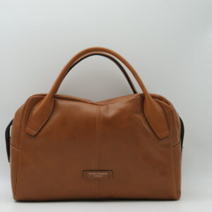 GIANNI CHIARINI BAULETTO GRANDE MANO7TRACOLLA PELLE LISCIA CUOIO