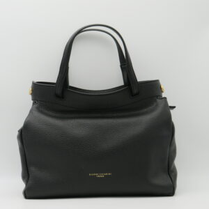 GIANNI CHIARINI BORSA MANO/TRACOLLA PELLE MARTELLATA NERO
